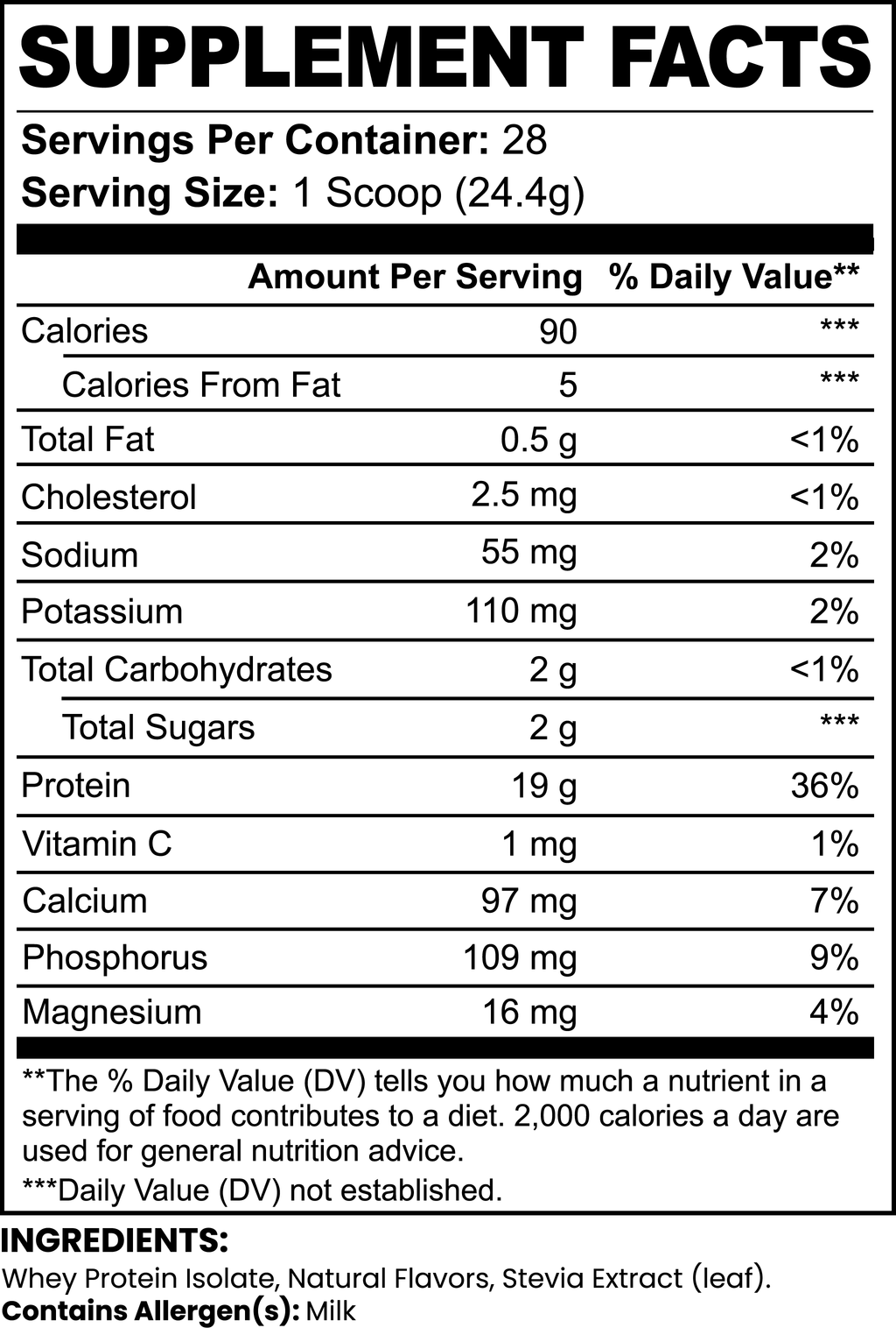 Alpha Pure3 100% Whey Protein Isolate (Vanilla)